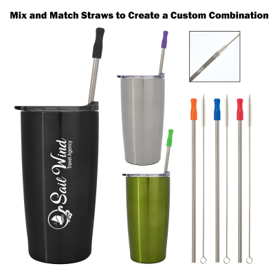 Optional Stainless Steel Straw With Cleaning Brush